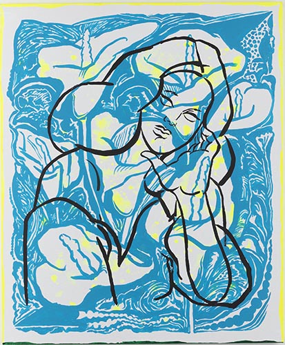 Saiko OTAKE カラー 2019 アクリル、カンヴァス 60.6×50.0cm