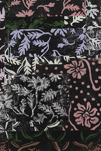 大竹 笙子 パッチワークⅠ 2025 48.3×33.0cm モノタイプ、コラージュ