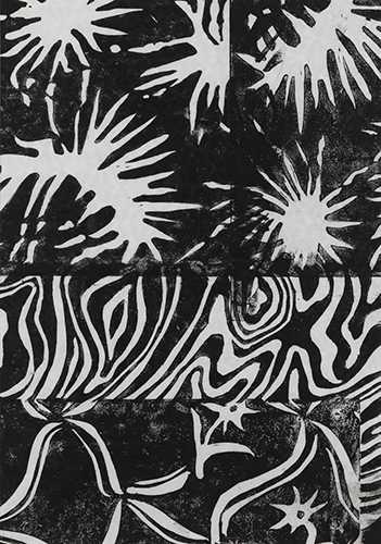 大竹 笙子 パッチワーク Ⅴ 2025 29.7×21.0cm(A4) モノタイプ、紙