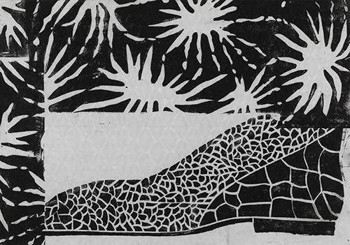 大竹 笙子 閃光と靴 2025 21.0×29.7cm(A4) モノタイプ、紙