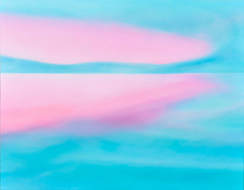 Naoko TOMIOKA  Morning Light‐hope for the blue sky  2014  acrylic on linen, panel  91×117  (C) Naoko Tomioka