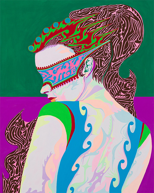 Saiko Otake SENSEOFWONDER - VISUAL 2024 91.0×72.7cm(F30) Acrylic gouache on canvas