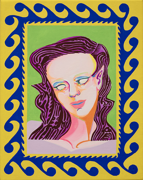 Saiko Otake PEACE 2024 41.0×31.8cm(F6) Acrylic gouache on canvas