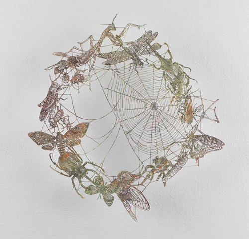 Aya MORITA　Insect Wheel　2021　40.0×37.0cm