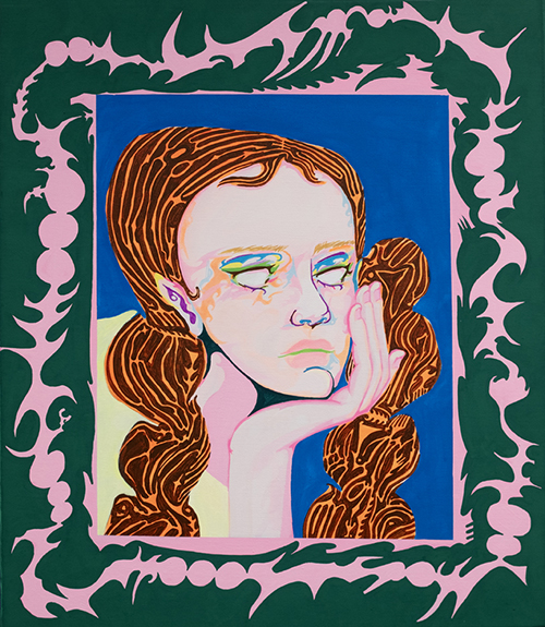 Saiko Otake BELIEF 2024 53.0×45.5cm(F10) Acrylic gouache on canvas