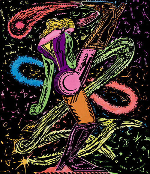 Saiko Otake COLOURIDER 2024 53.0×45.5cm(F10) Acrylic gouache on canvas