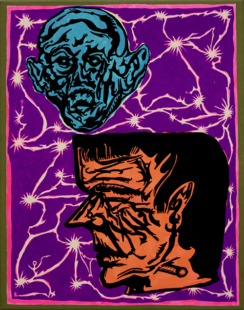 Saiko Otake MONSTER'S PULSE 2024 41.0×31.8cm(F6) Acrylic gouache on canvas