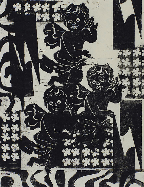Shoko Otake, PRINTED ECHO #011, 2022, 32.5×25.0cm, Monotype on paper