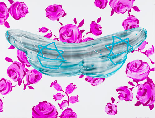 YOSHIZAWA Mika  《 Ta-25》  2013 　　153ｘ200cm　gouache on resin paper,laminated  