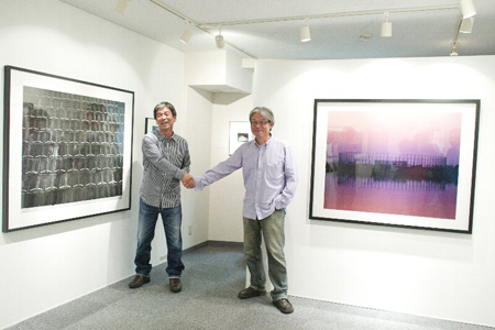 伊奈英次（右）柴田敏雄（左）