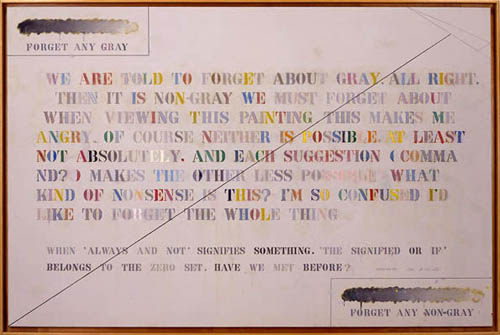 Shusaku ARAKAWA - Courbet's Canvas, 1972, 175.5x254.5cm