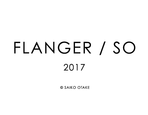 SAIKO OTAKE　FLANGER / SO　2017