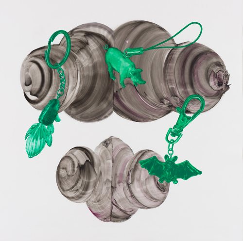 吉澤 美香 - 「たー74」　2016　76.0ｘ76.0cm　グアッシュ、ユポ紙